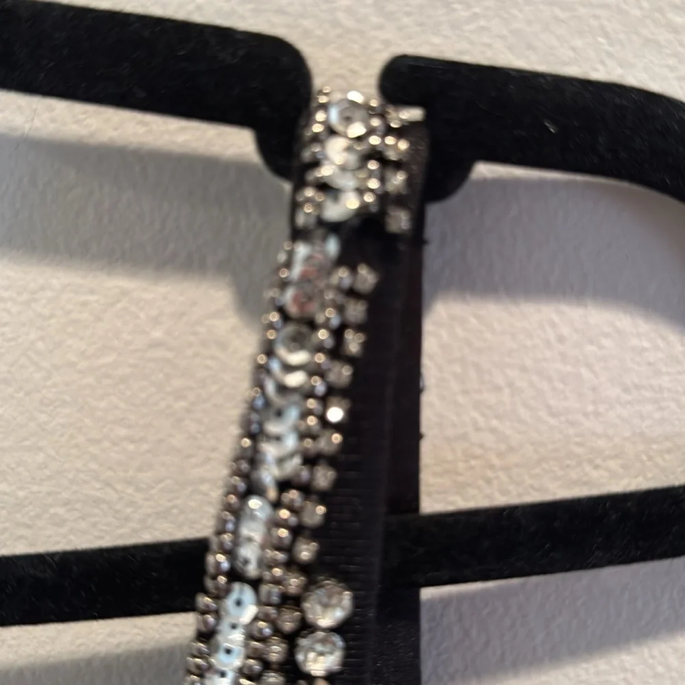 Jovani Black and Silver Embellished Sequin and Beaded Cocktail Dress 6